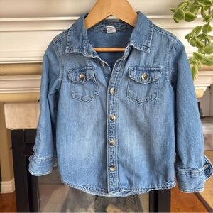 Old Navy 4T Denim Chambray Button Down Shirt